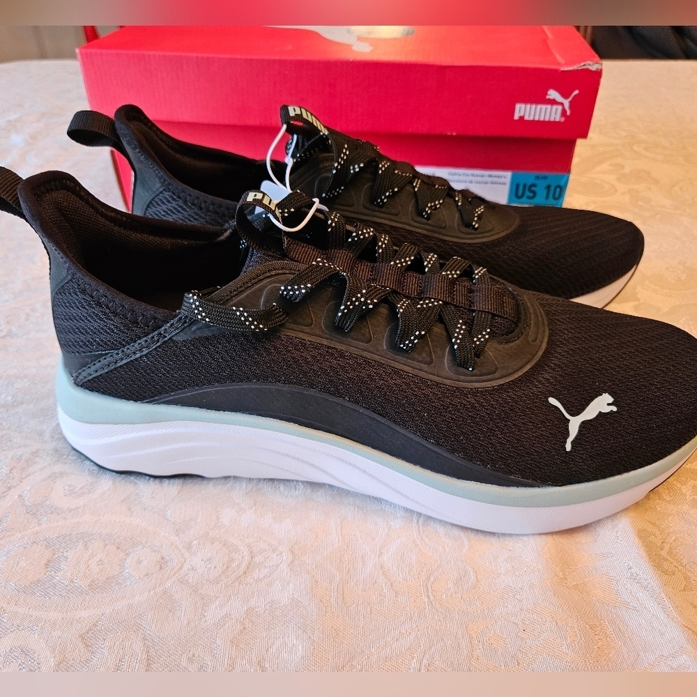 Puma Women's Softride Sophia EVO Black with Mint Athletic Sneakers, Size 10, NWT - Picture 5 of 9